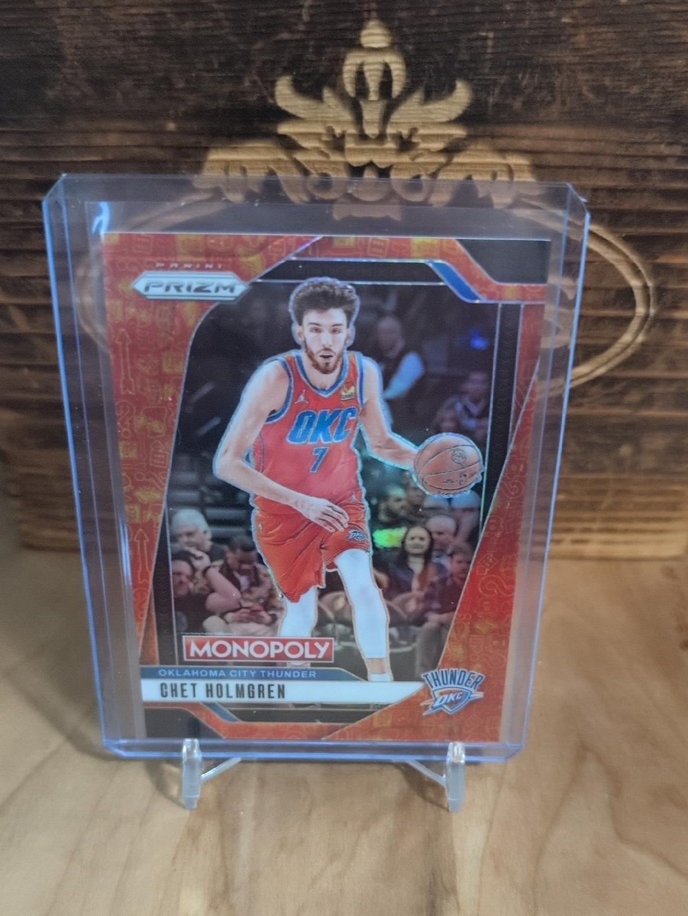 2024-25 Prizm Monopoly Chet Holmgren Millionaire Club Prizm #1169/1499 Thunder